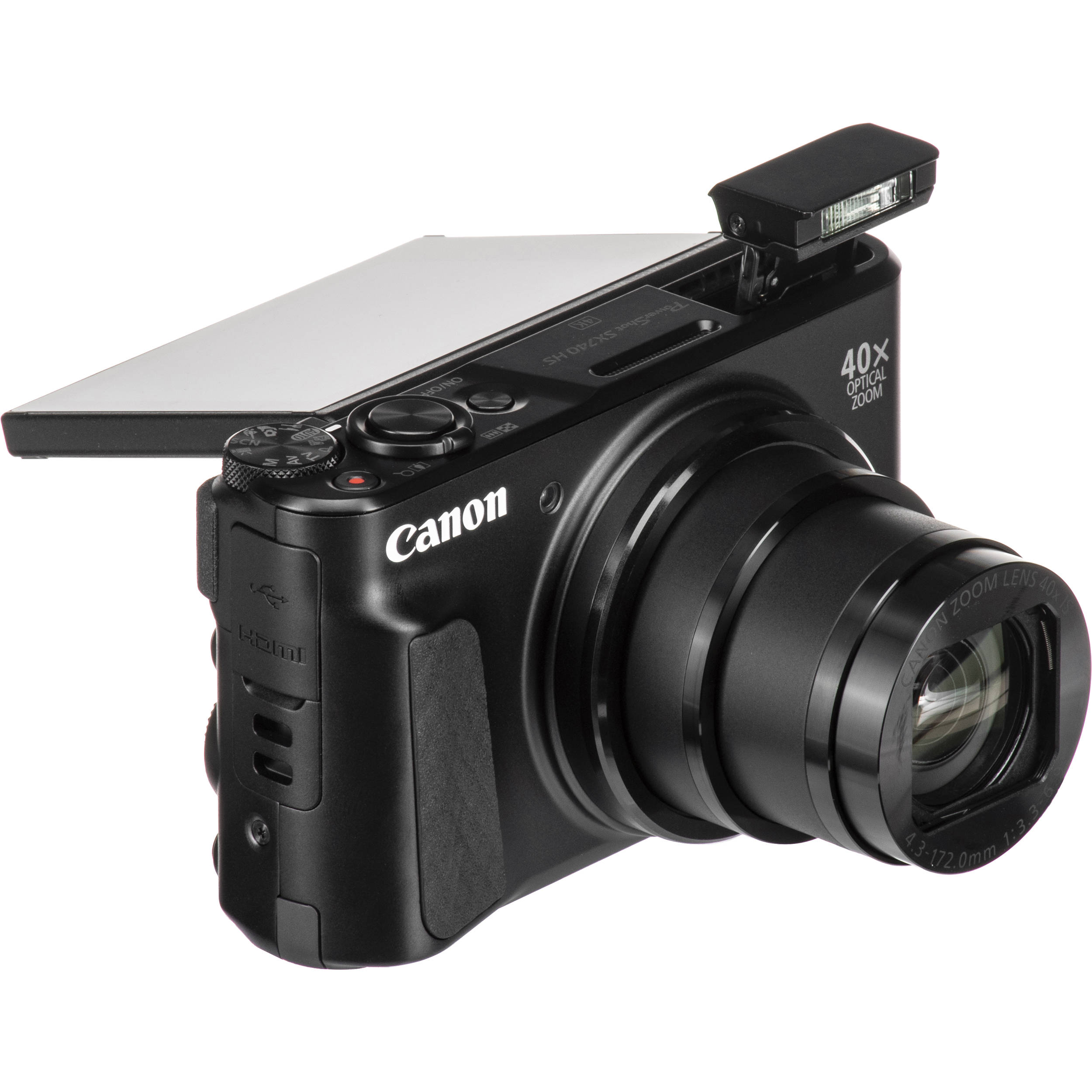 Canon PowerShot SX740 HS Digital Camera (Black) 2955C001 Greentoe