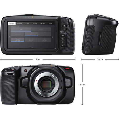 Blackmagic Design Pocket Cinema Camera 4K CINECAMPOCHDMFT4K Greentoe