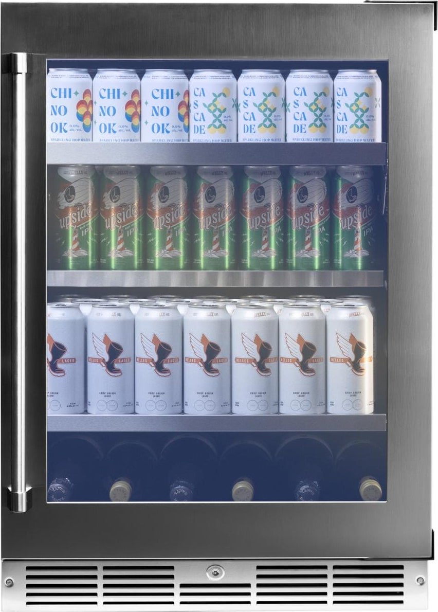 Danby SPRBC052D3SS Silhouette Pro 24 Inch Under Counter Beverage Centrer: Stainless Stainless Steel