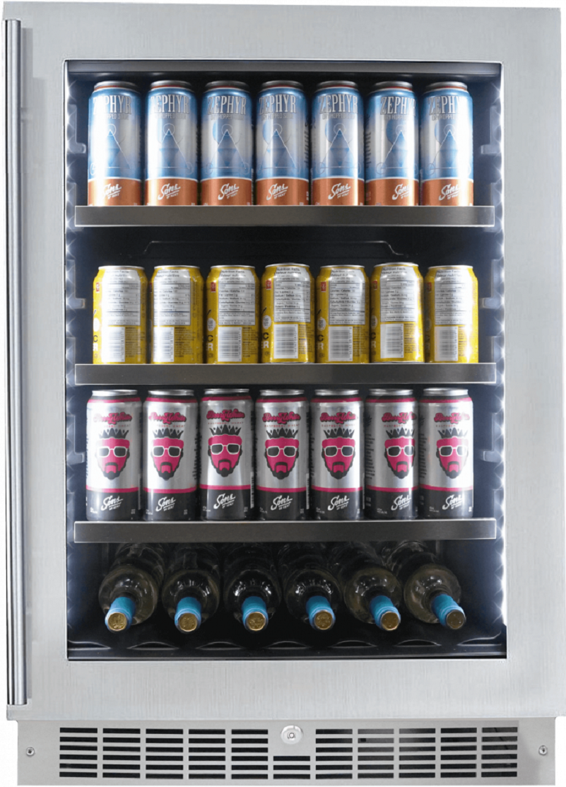 Danby SPRBC056D1SS Silhouette Series 24 Inch Stainless Steel Freestanding or Built In Beverage Center