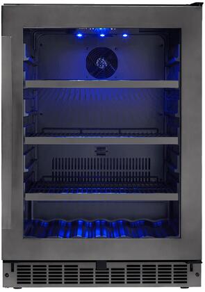 Danby SSBC056D3BS  Signature Series 24 Inch Black Stainless Steel Freestanding Beverage Center