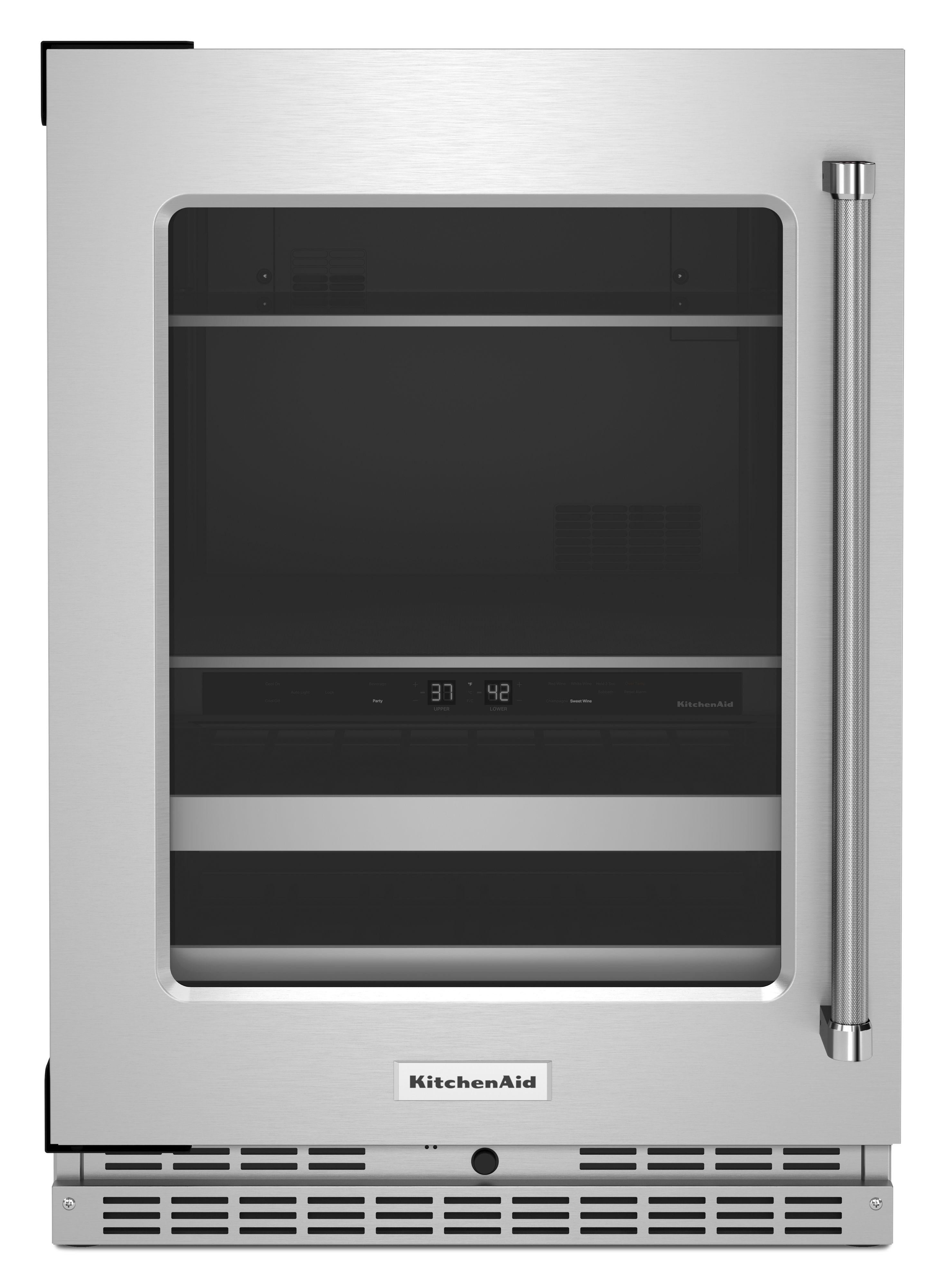 Kitchen Aid KUBL314KSS 24 Inch Built-In Beverage Center