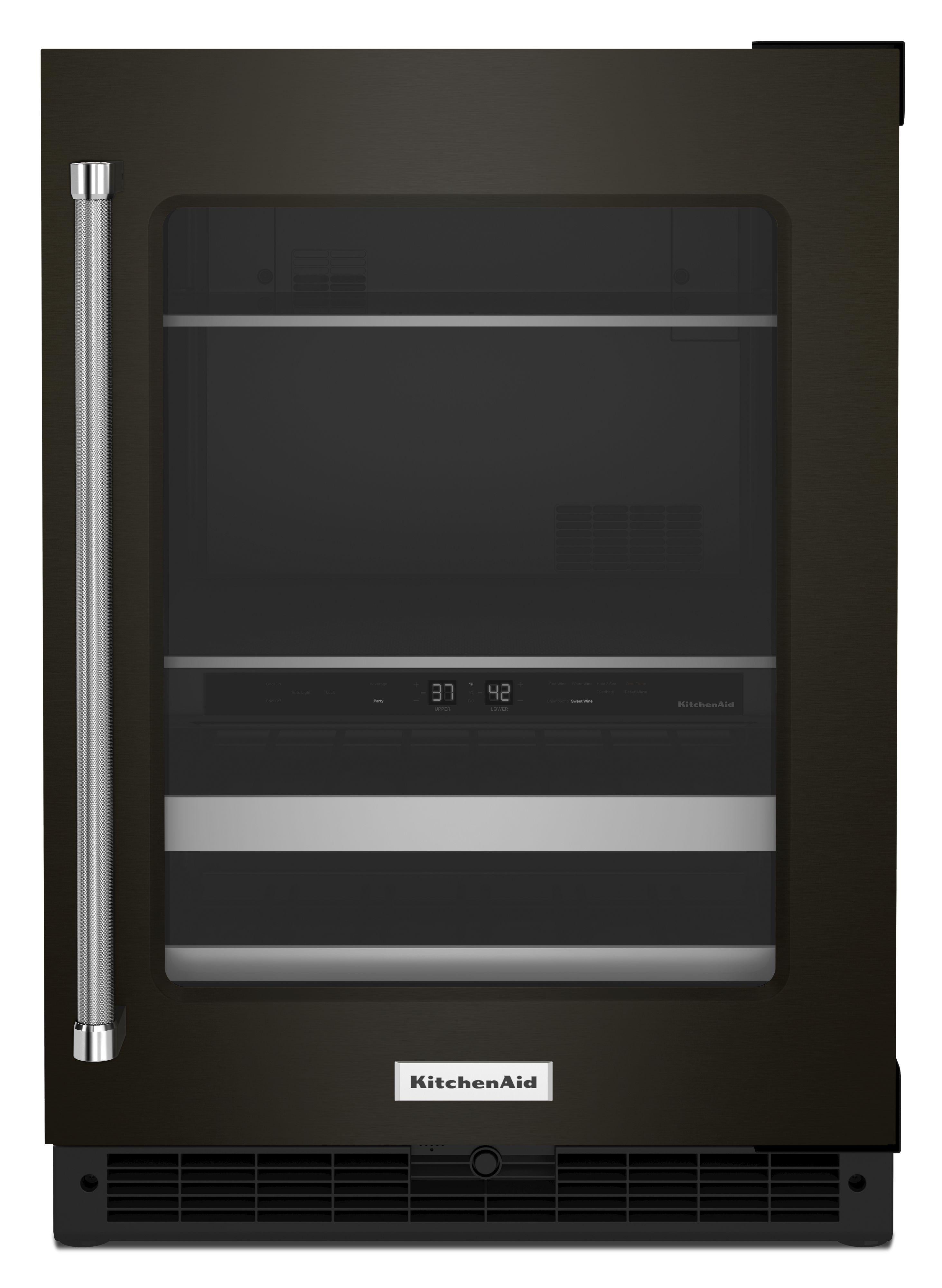 Kitchen Aid KUBR314KBS 24 Inch Built-In Beverage Center