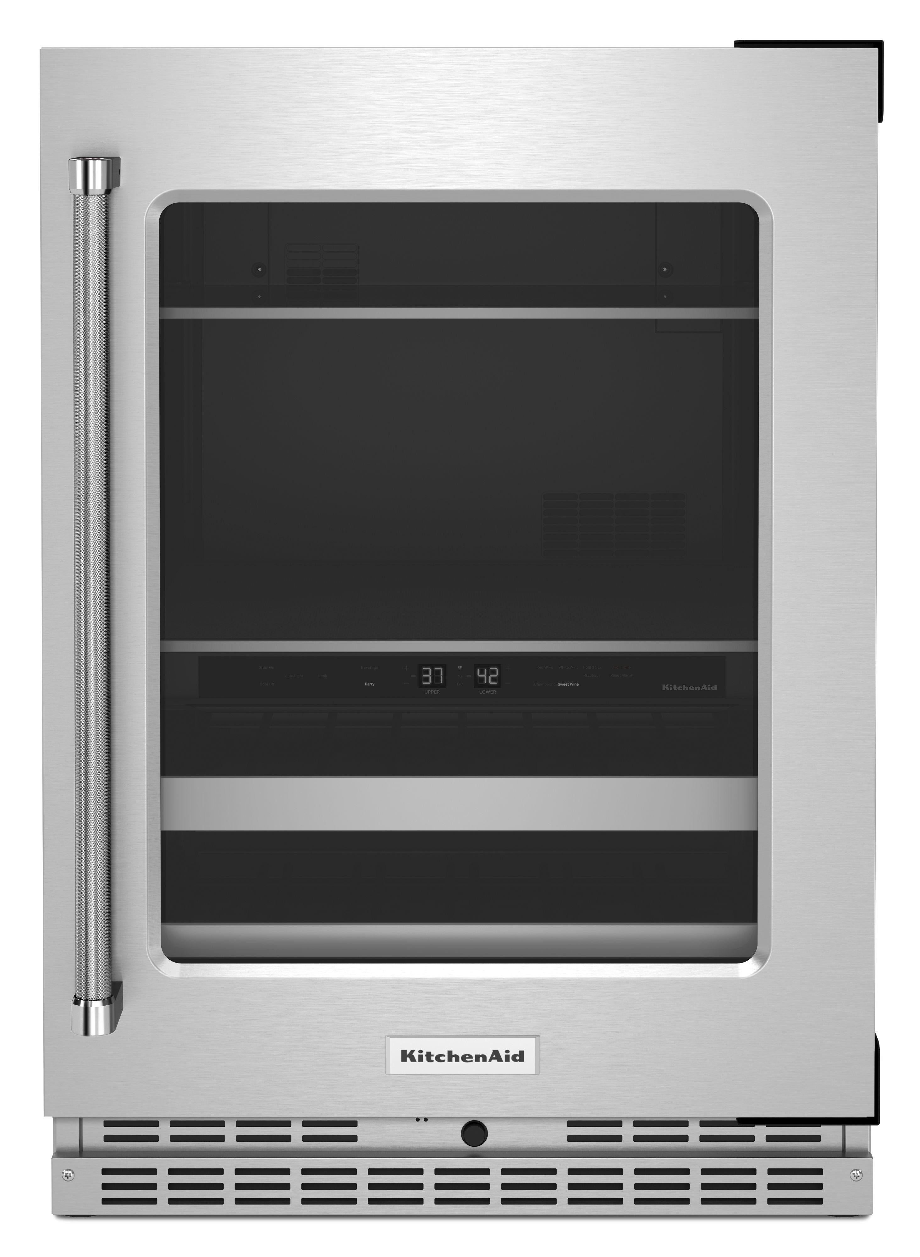 Kitchen Aid KUBR314KSS 24 Inch Built-In Beverage Center