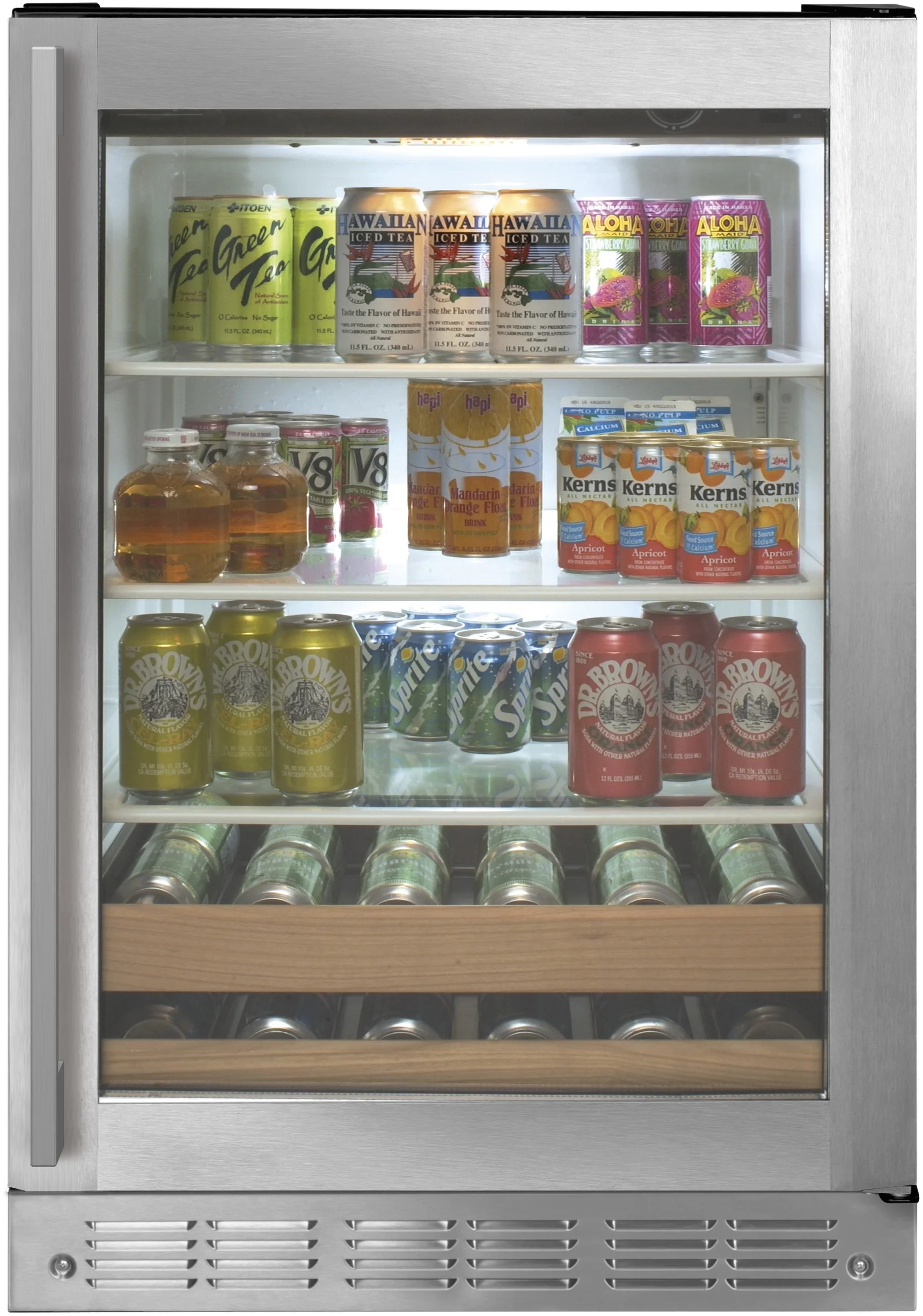 Monogram ZDBR240NBS 24 Inch Stainless Steel Freestanding or Built In Beverage Center