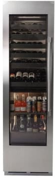 Perlick CR24C24LL 24 Inch Column Beverage, Dual Zone, Glass Overlay Ready: Panel Ready, Glass