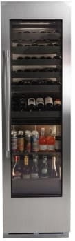 Perlick 24 Inch Column Beverage, Dual Zone, Glass Overlay Ready: Panel Ready, Right Hinge