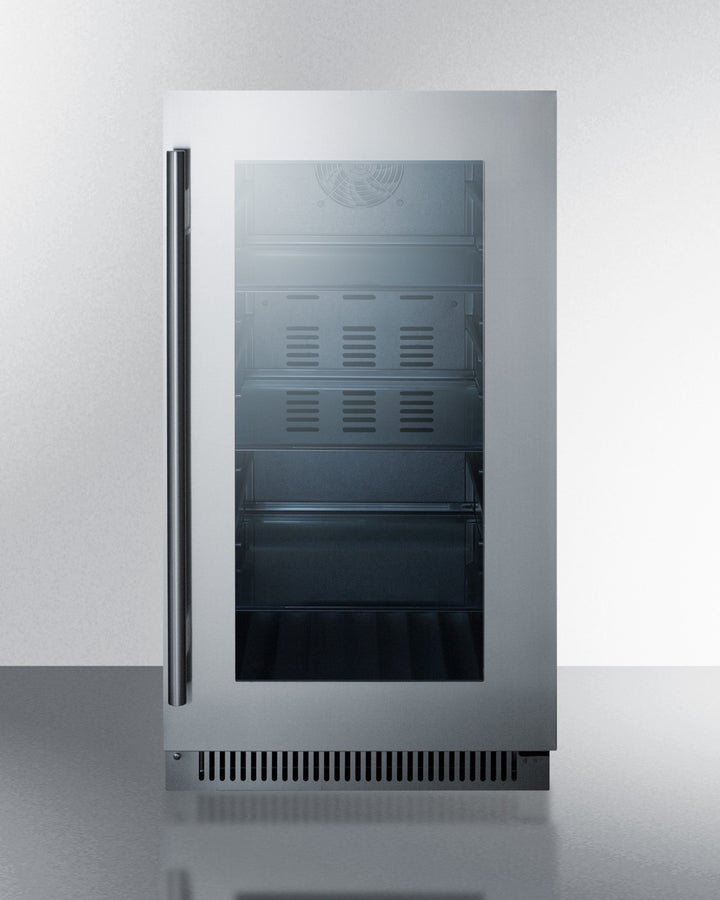 Summit CL181WBVCSS Classic Series 18 Inch Stainless Steel Freestanding or Built In Beverage Center