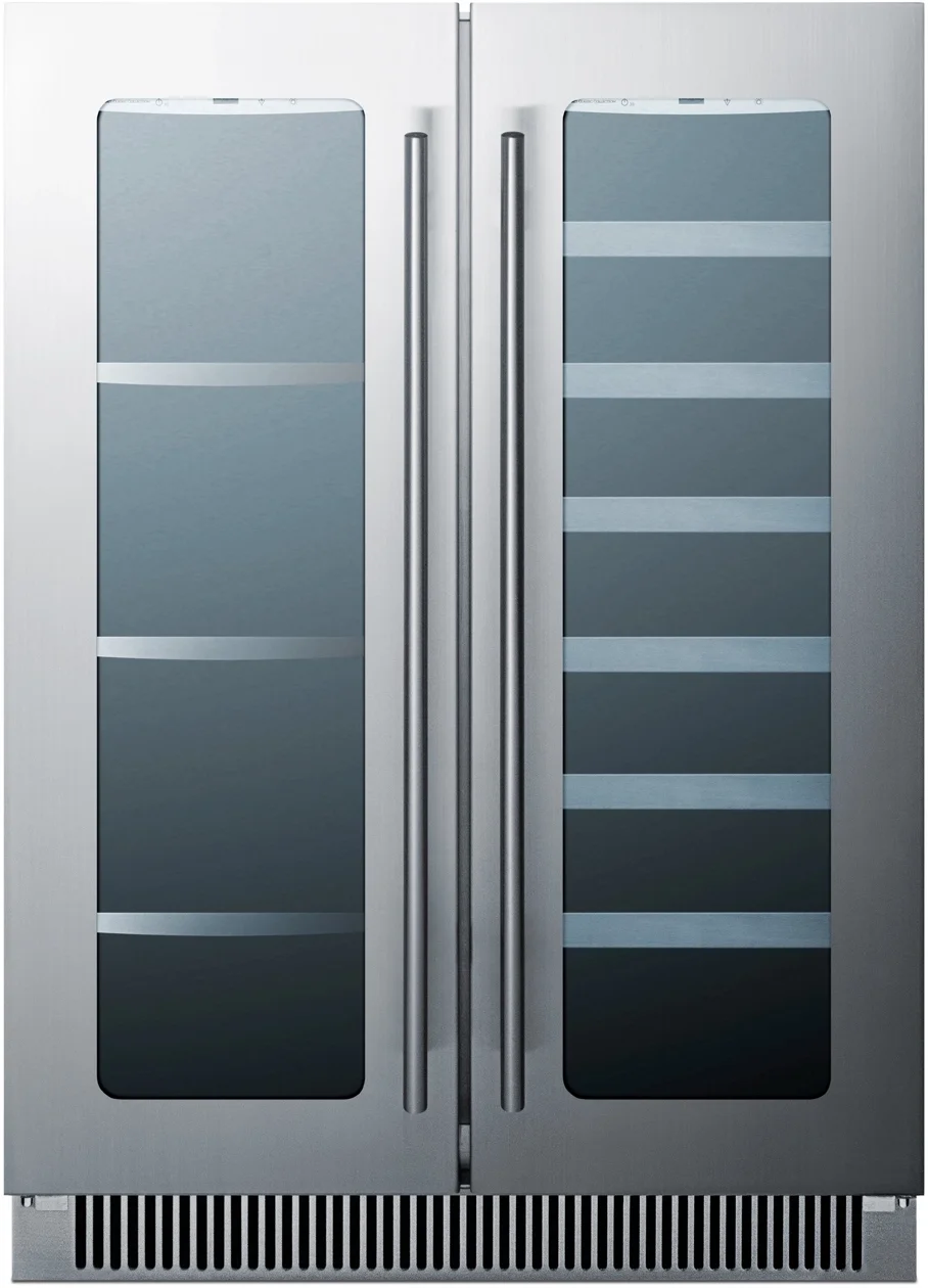 Summit CL242WBV Classic Series 24 Inch Stainless Steel Freestanding or Built In Beverage Center