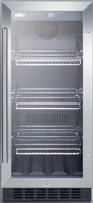 Summit SCR1536BG 15 Inch Stainless Steel Freestanding Beverage Center