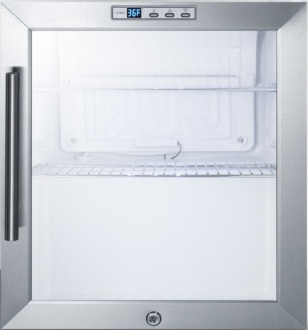 Summit SCR215LCSS 17 Inch Stainless Steel Freestanding Beverage Center