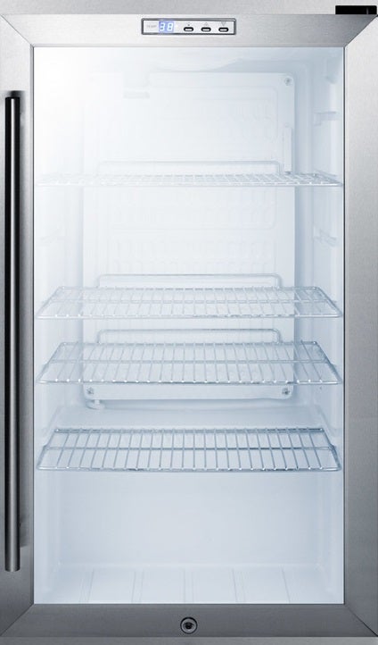 Summit SCR486LCSS 19 Inch Stainless Steel Freestanding Beverage Center