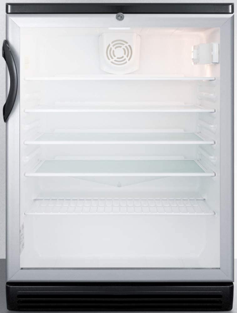 Summit SCR600BGL 24 Inch Stainless Steel Freestanding Beverage Center