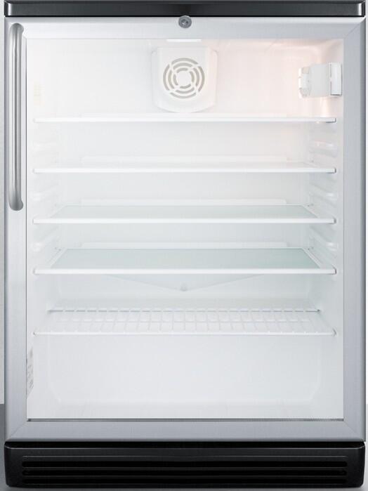 Summit SCR600BGLBITBADA 24 Inch Stainless Steel Freestanding or Built In Beverage Center