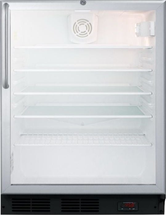 Summit SCR600BGLDTPUBCSS Stainless Steel Freestanding or Built In Beverage Center