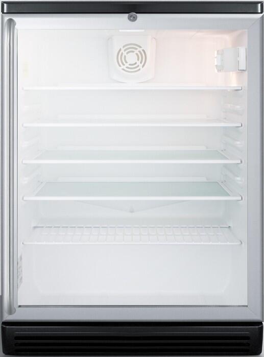 Summit SCR600BGLSH 24 Inch Stainless Steel Freestanding or Built In Beverage Center
