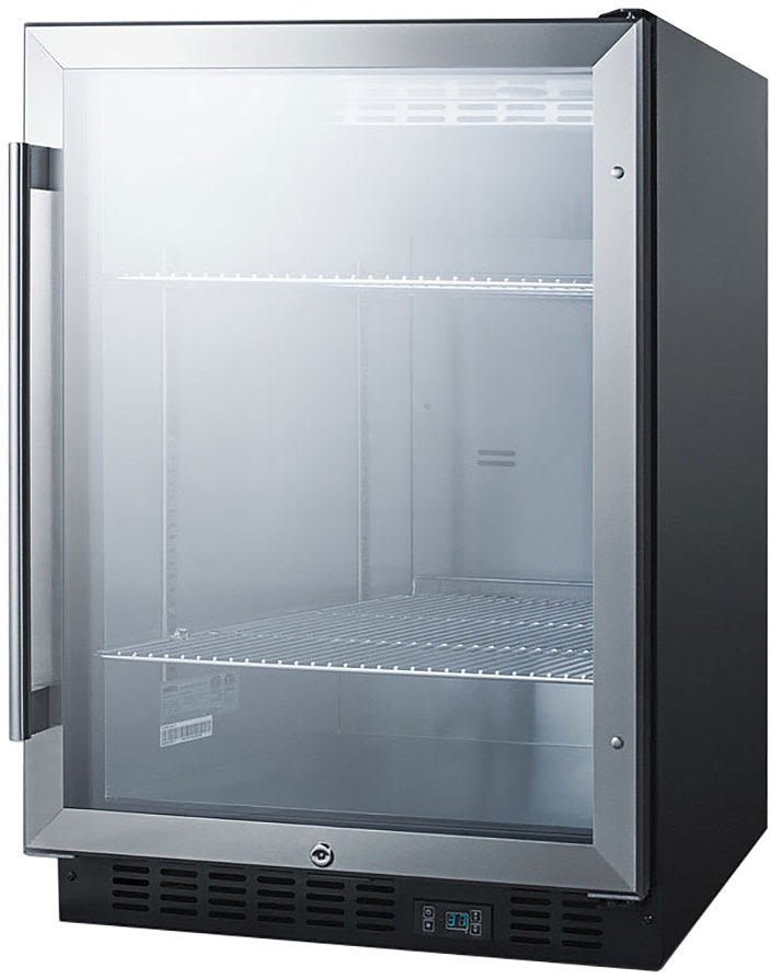 Summit SCR610BLSDIFLHD Freestanding or Built-In Beverage Center
