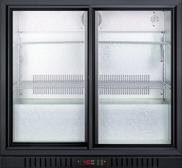 Summit SCR700BCSS 36 Inch Black Freestanding Beverage Center