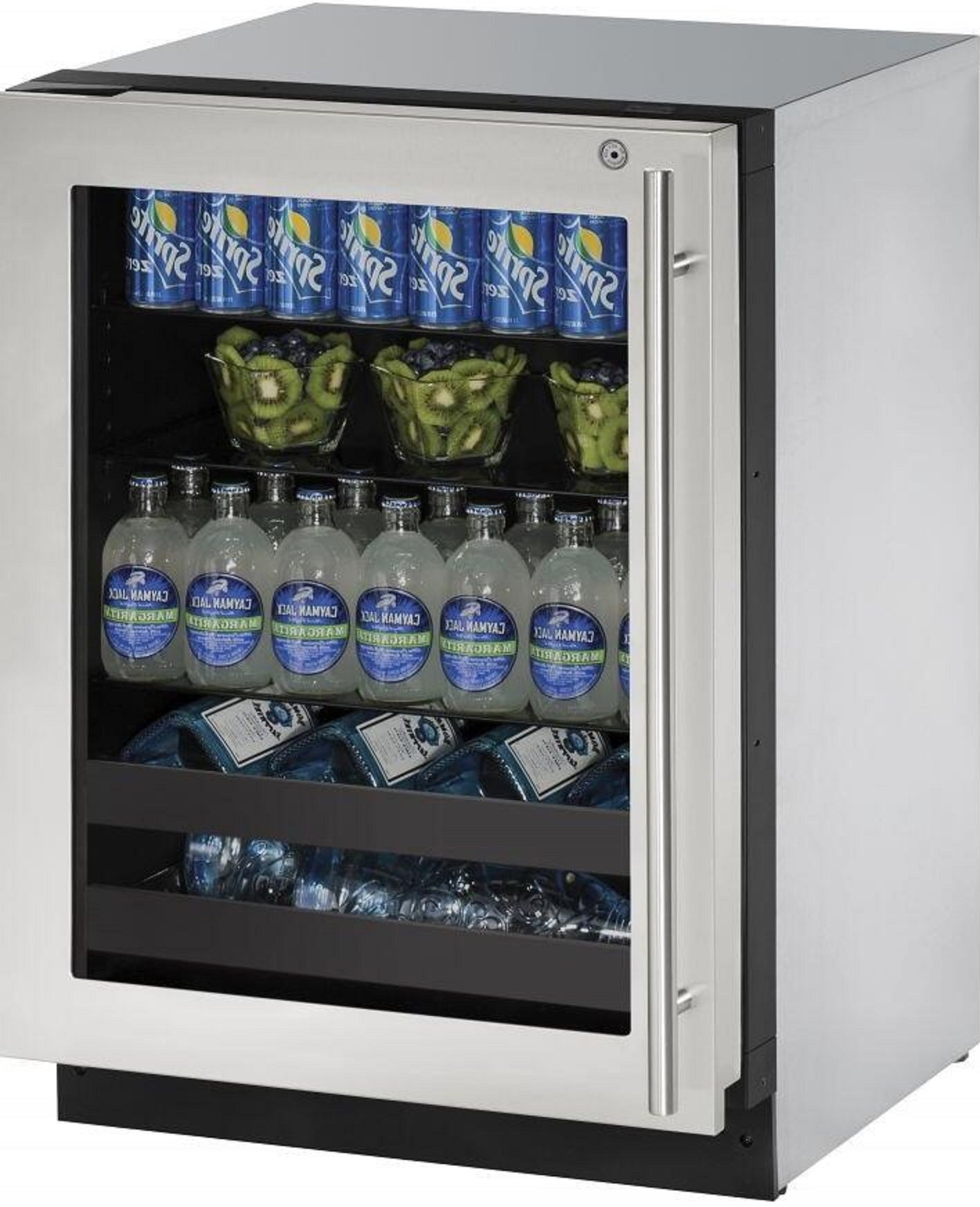 U-Line U2224BEVS15B 2000 Series 24 Inch Stainless Steel Built In Beverage Center