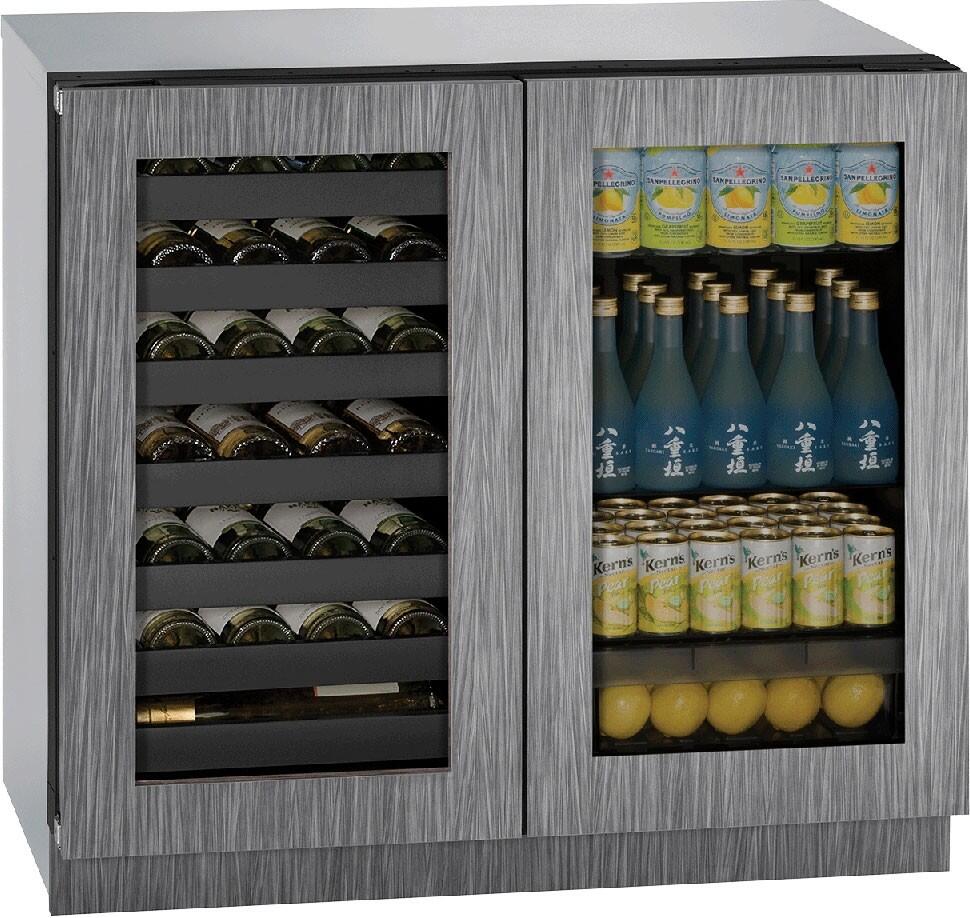 U-Line U3036BVWCINT00B Modular 3000 Series 36 Inch Panel Ready Built In Beverage Center