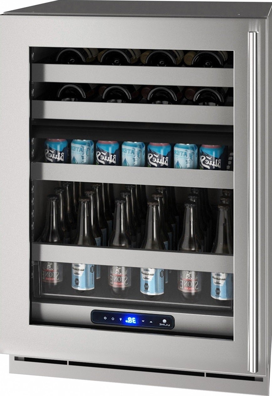 U-Line UHBD524SG51A 5 Class Series 24 Inch Stainless Steel Freestanding or Built In Beverage Center