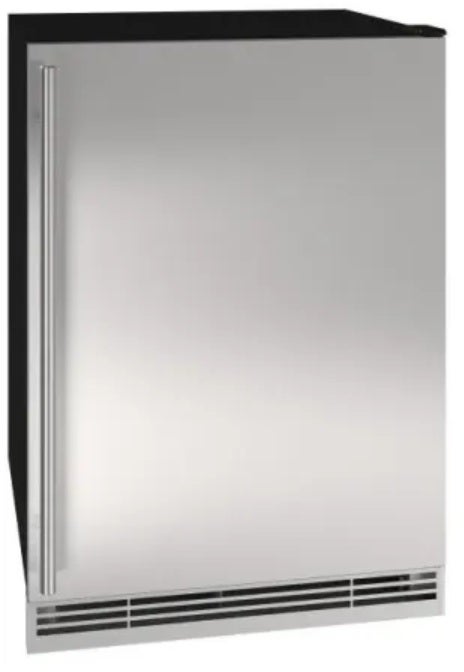 U-Line 24" Beverage Center , Reversible Hinge 230v: Stainless Steel Door