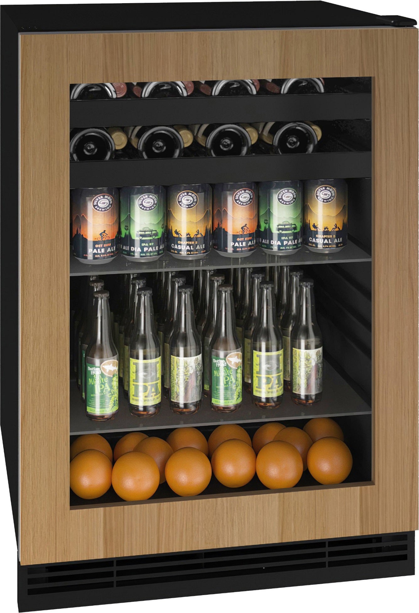 U-Line UHBV124IG01A 24 Inch Panel Ready Freestanding or Built-In Beverage Center