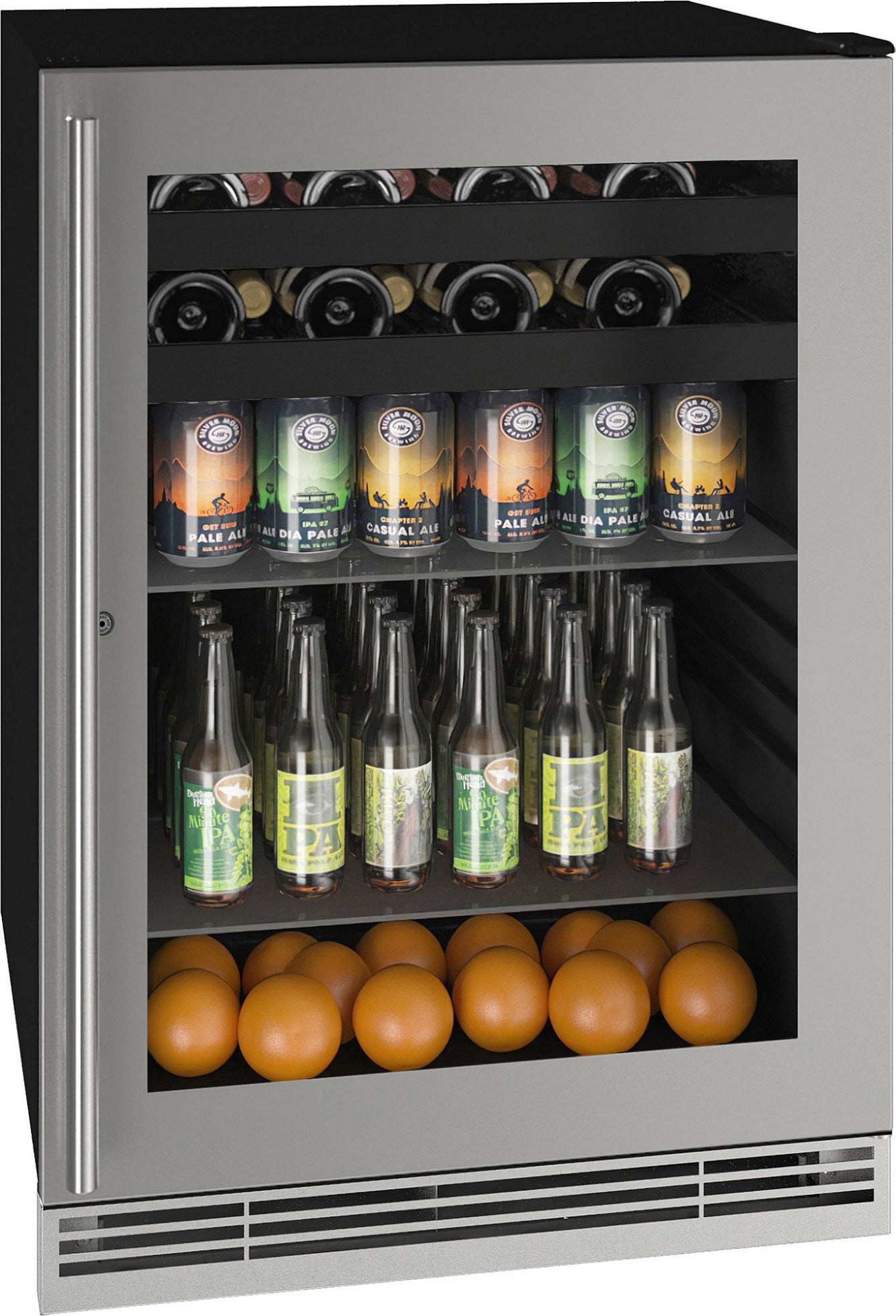 U-Line UHBV124SG31A 24 Inch Stainless Steel Freestanding or Built-In Beverage Center