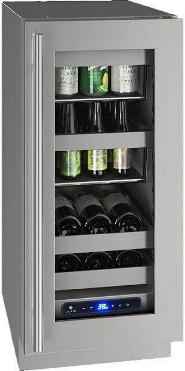 U-Line UHBV515SG41A 5 Class Series 15 Inch Stainless Steel Freestanding or Built In Beverage Center