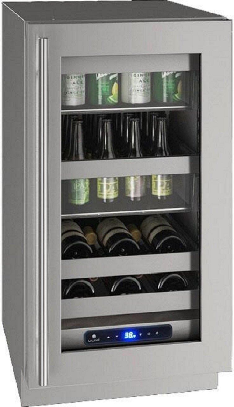 U-Line UHBV518SG01A 5 Class Series 18 Inch Stainless Steel Freestanding or Built In Beverage Center
