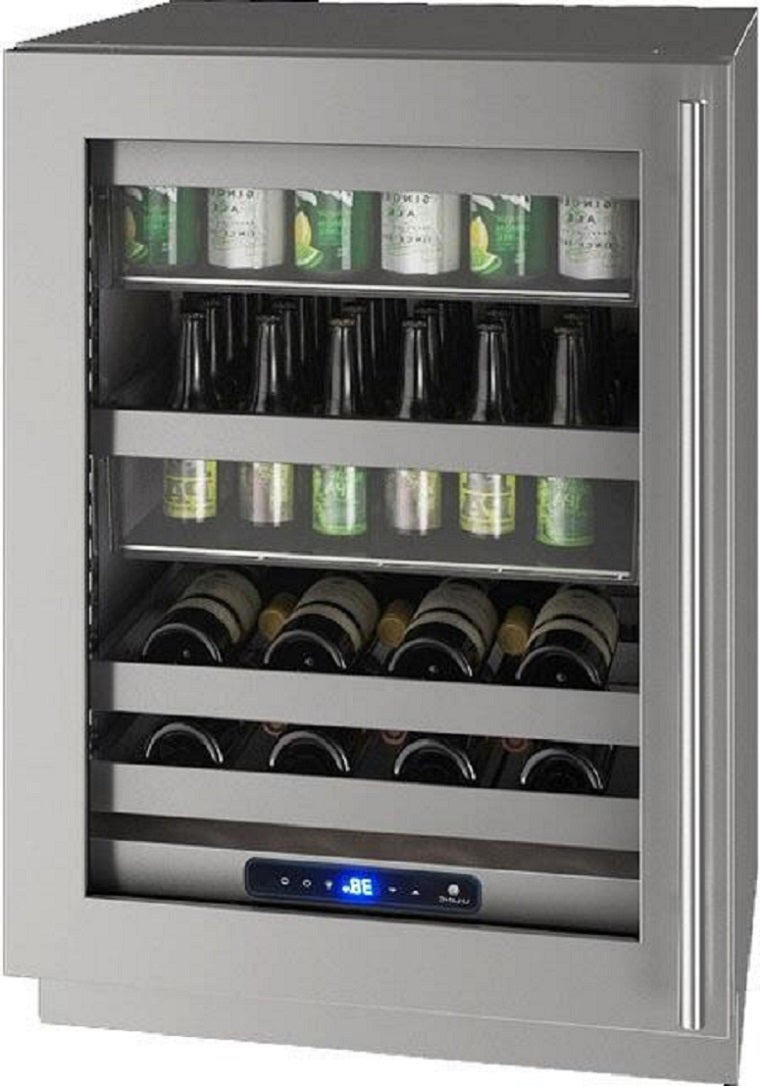 U-Line UHBV524SG51A 5 Class Series 24 Inch Stainless Steel Freestanding or Built In Beverage Center