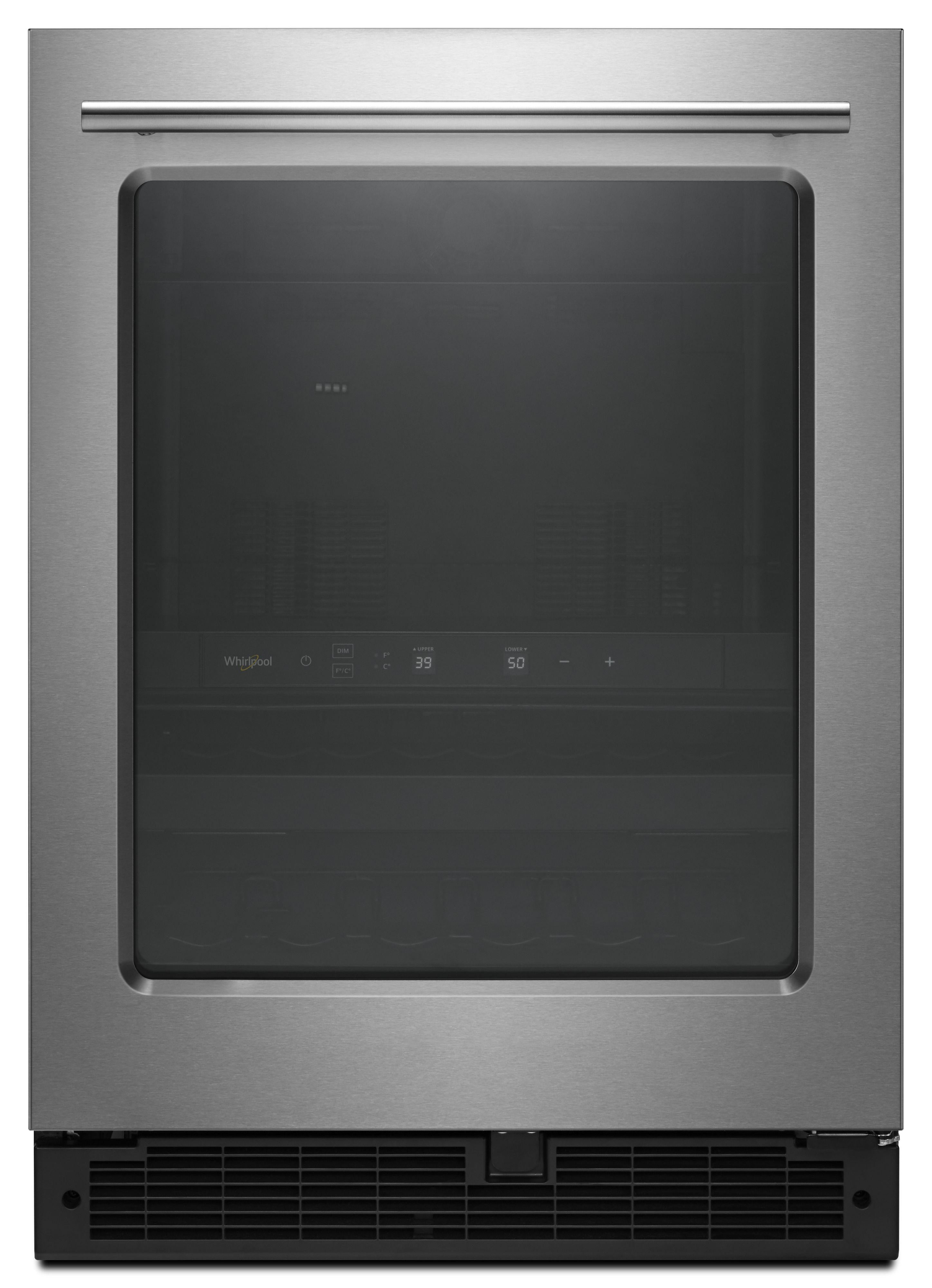 Whirlpool WUB35X24HZ 24 Inch Stainless Steel Built In Beverage Center