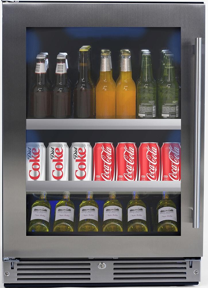 XO XOU24BCGSL 24 Inch Stainless Steel Freestanding or Built In Beverage Center