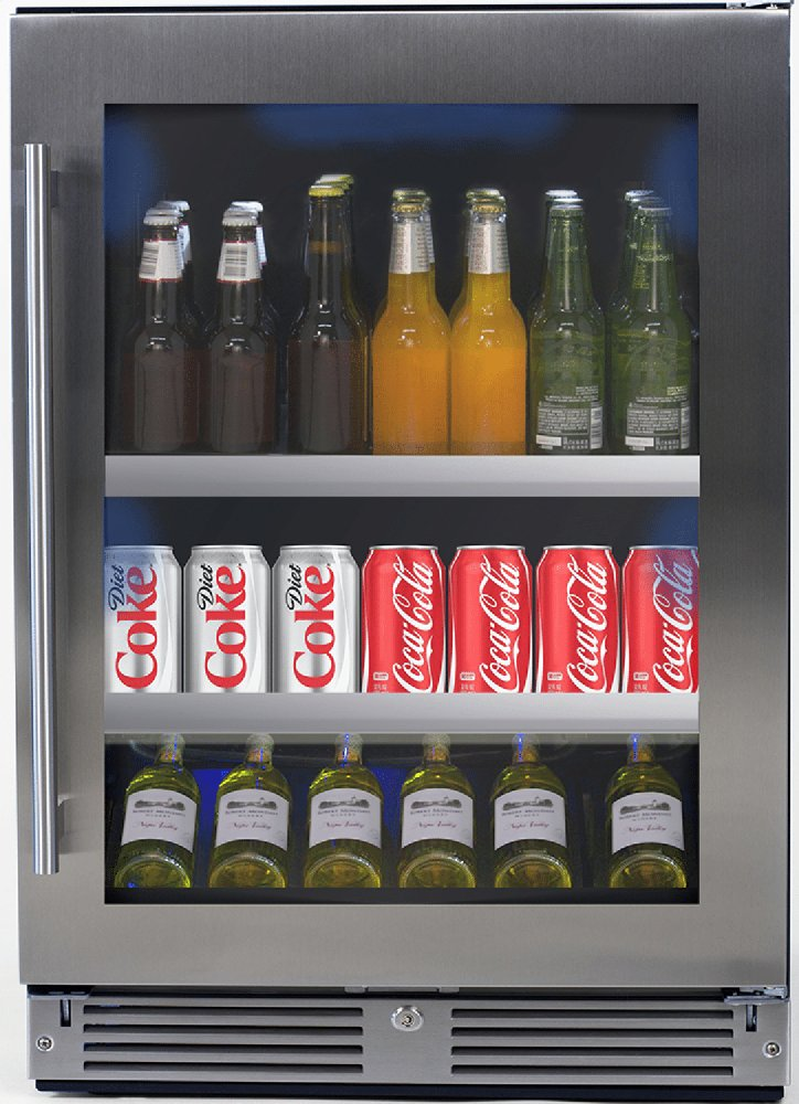 XO XOU24BCGSR 24 Inch Stainless Steel Freestanding or Built In Beverage Center