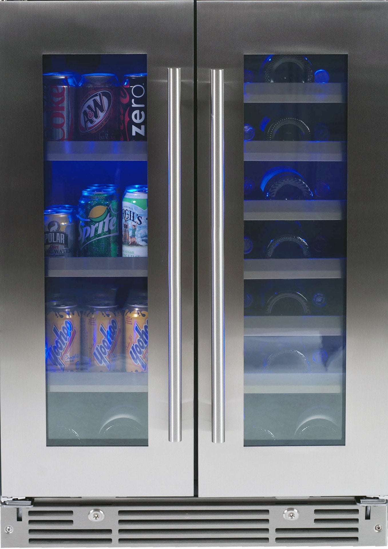 XO XOU24BWDDGS 24 Inch Stainless Steel Freestanding or Built In Beverage Center