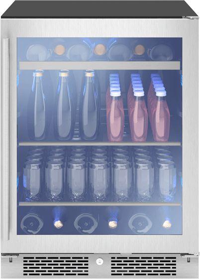 Zephyr PRB24C01AGADA 24 Inch Stainless Steel Freestanding or Built-In Beverage Center