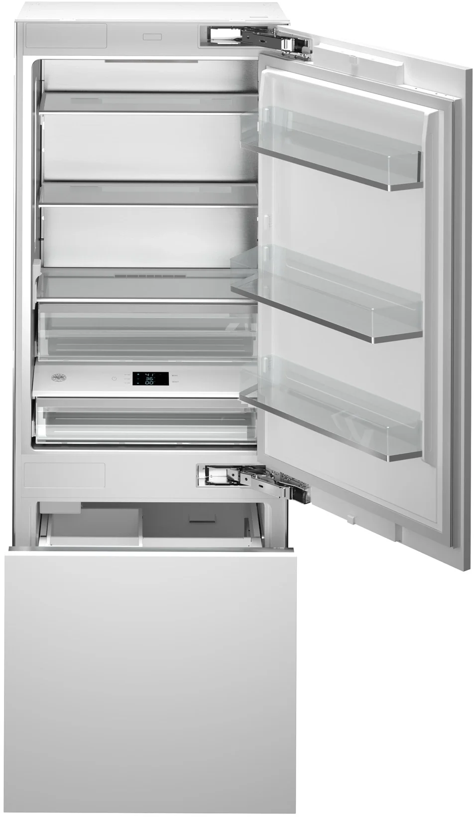 Bertazzoni REF30BMBZPNV 30 Inch Panel Ready Counter Depth Bottom Freezer Refrigerator