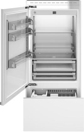Bertazzoni REF36BMBIPLT  36 Inch Counter Depth Bottom Freezer Refrigerator