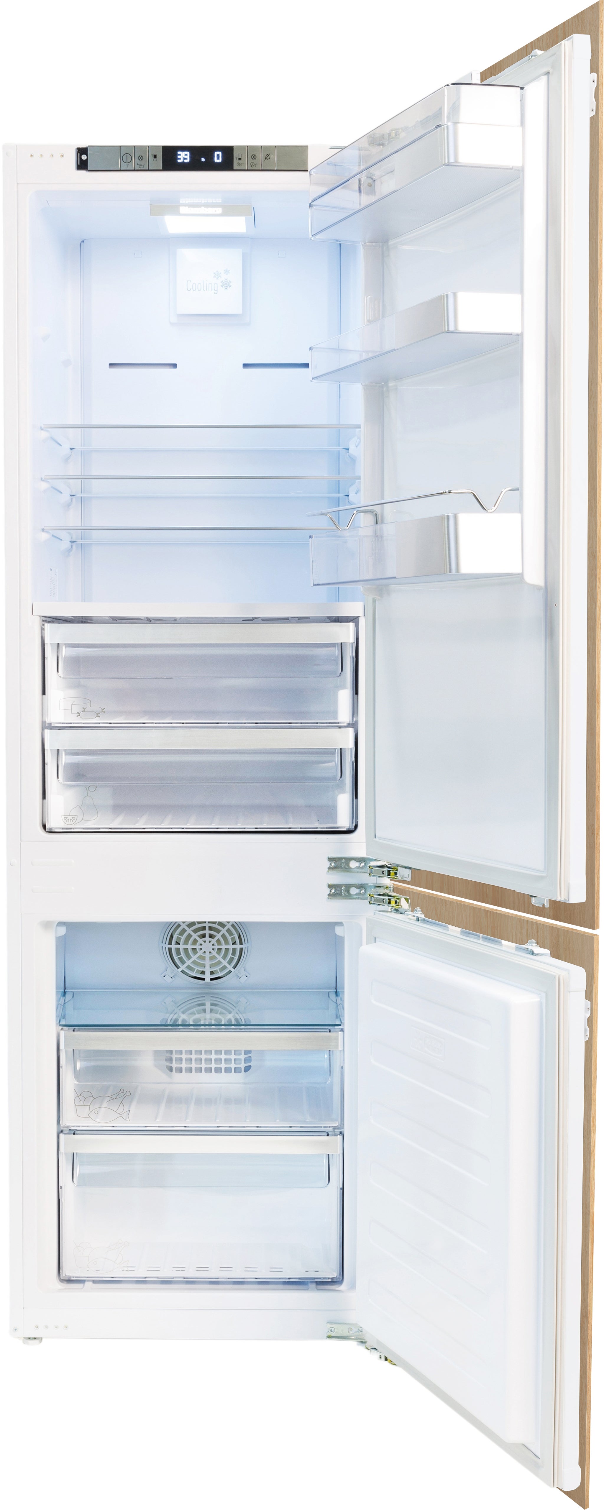 Blomberg BRFB1051FFBI2 22 Inch Panel Ready Counter Depth Bottom Freezer Refrigerator
