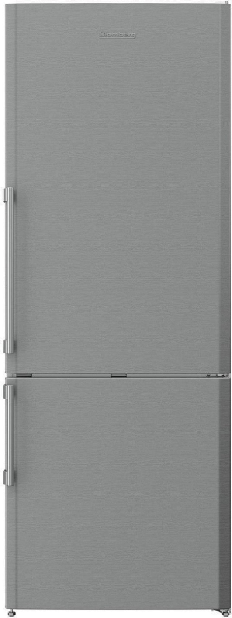 Blomberg 28" 16.8 cu ft. Stainless Steel Counter Depth Bottom Freezer Refrigerator - Energy Star