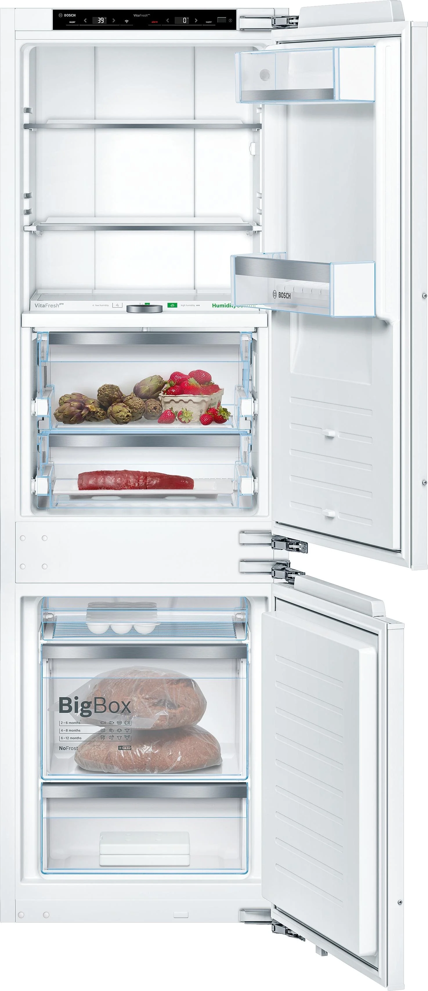 Bosch B09IB91NSP 24 Inch Panel Ready Counter Depth Bottom Freezer Refrigerator