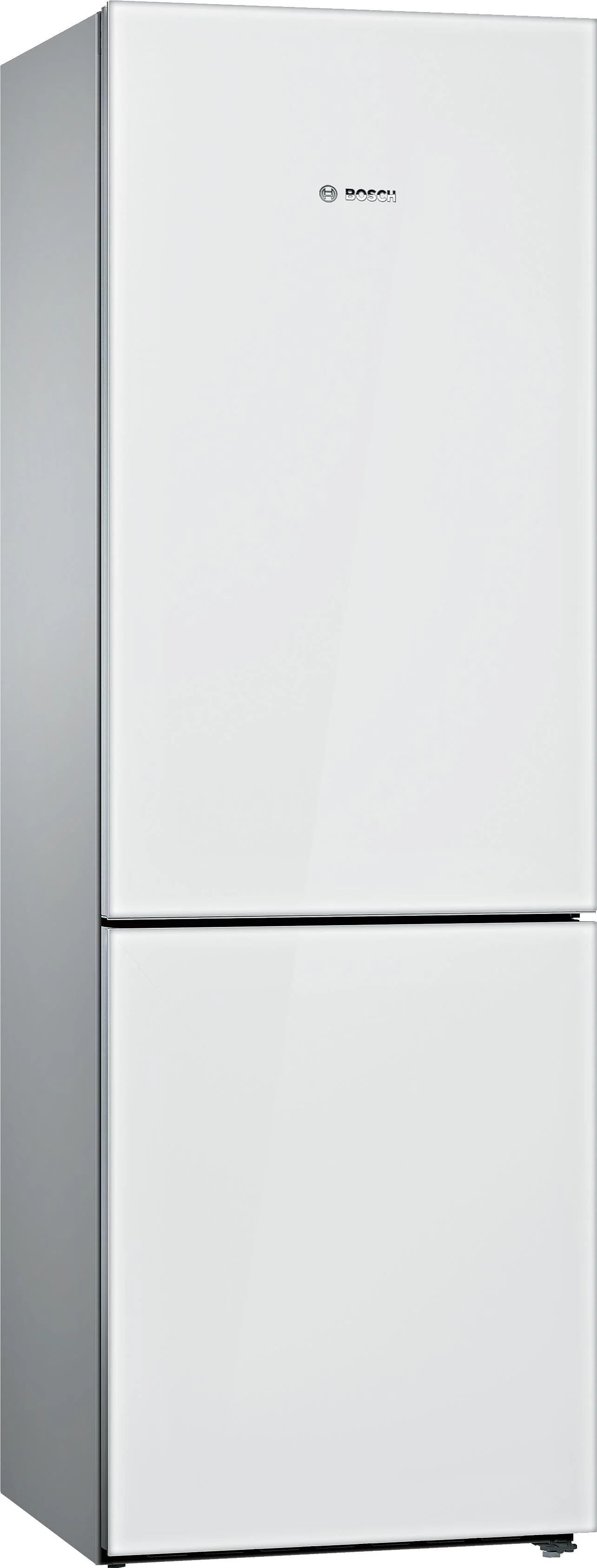 Bosch B10CB81NVW 800 Series 24 Inch White Counter Depth Bottom Freezer Refrigerator