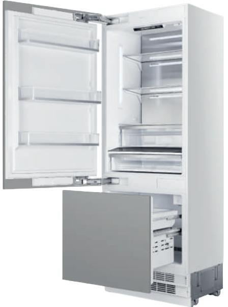 Elica ER30SRB161PRL 30 Inch Panel Ready Built-In Bottom Mount Refrigerator Panel Ready
