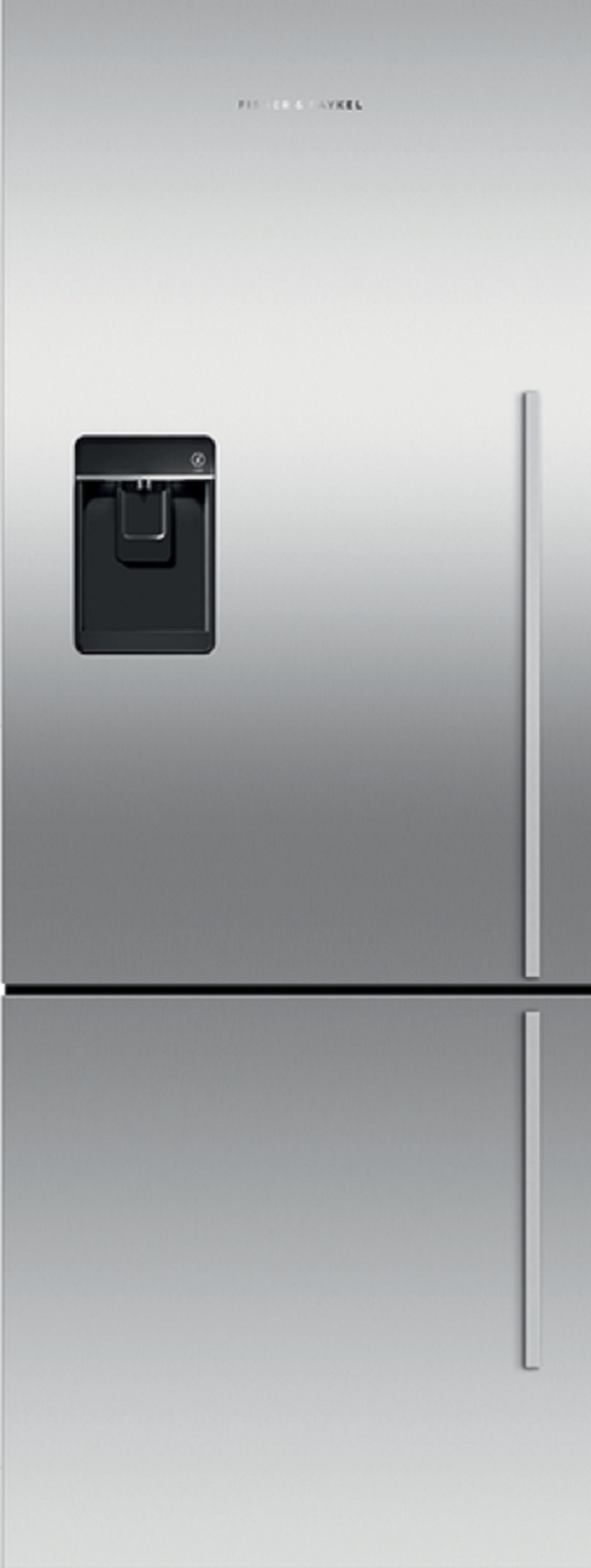 Fisher Paykel Active Smart 25" 13.4 cu.ft. Stainless Steel Counter Depth Bottom Freezer Refrigerator - Left Hinge