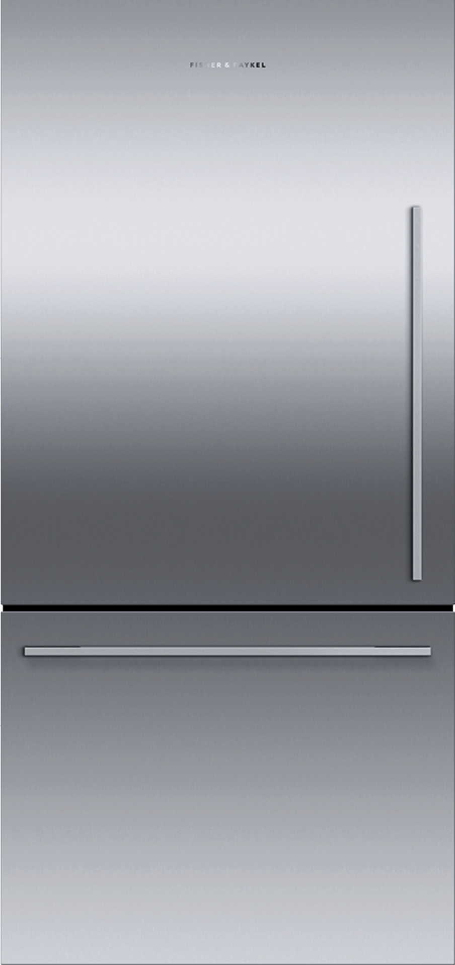 Fisher Paykel Series 7 Contemporary 32" 17.1 cu. ft. Stainless Steel Counter Depth Bottom Freezer Refrigerator with Ice Maker - Left Hinge - Energy Star