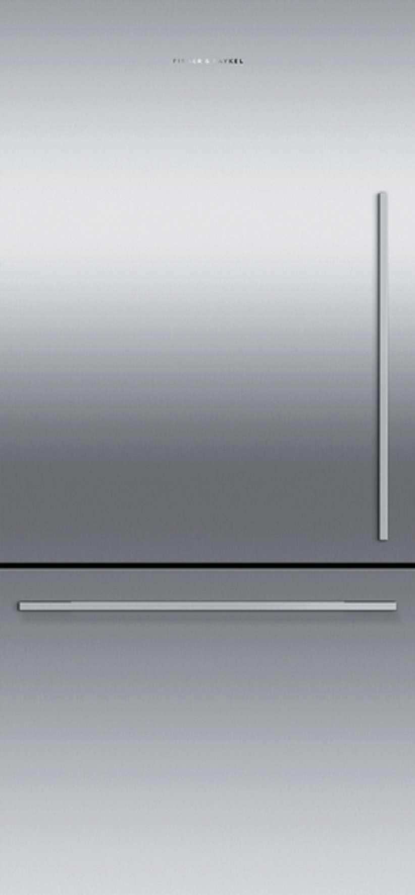 Fisher Paykel Active Smart 31" 17 cu. ft. Stainless Steel Coutner Depth Bottom Freezer Refrigerator -Energy Star - Left Hinge