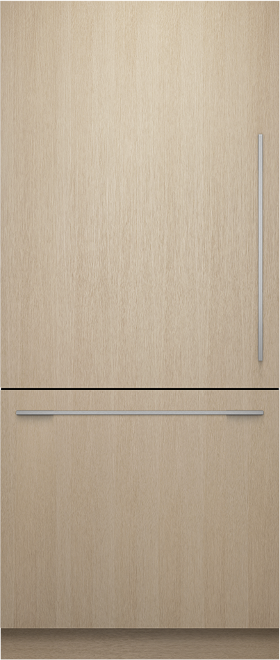 Fisher Paykel 36 Inch Bottom Mount Refrigerator Freezer, VTB, Stainless Interior, Ice & Internal Water: Panel Ready, Left Hinge