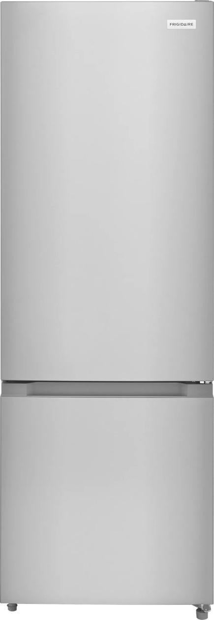 Frigidaire 24 Inch 12 Cu. Ft. Bottom Freezer Refrigeraotr With Automatic Defrost: Stainless Steel Look