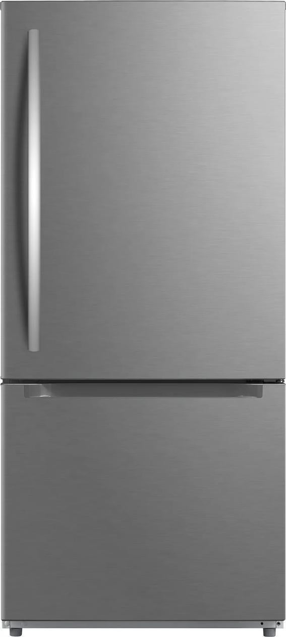Frigidaire 30 Inch 19 Cu. Ft. Freestanding Bottom Freezer Refrigerator: Stainless Steel