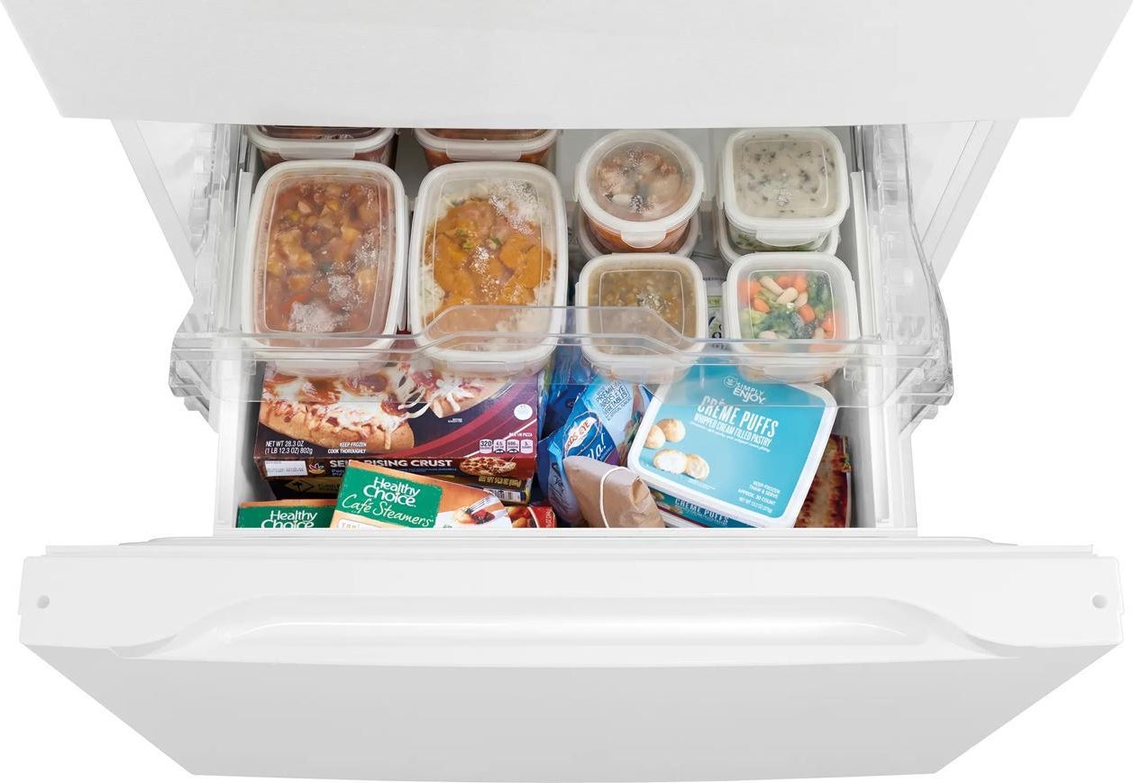 Frigidaire 30 Inch 19 Cu. Ft. Freestanding Bottom Freezer Refrigerator: White